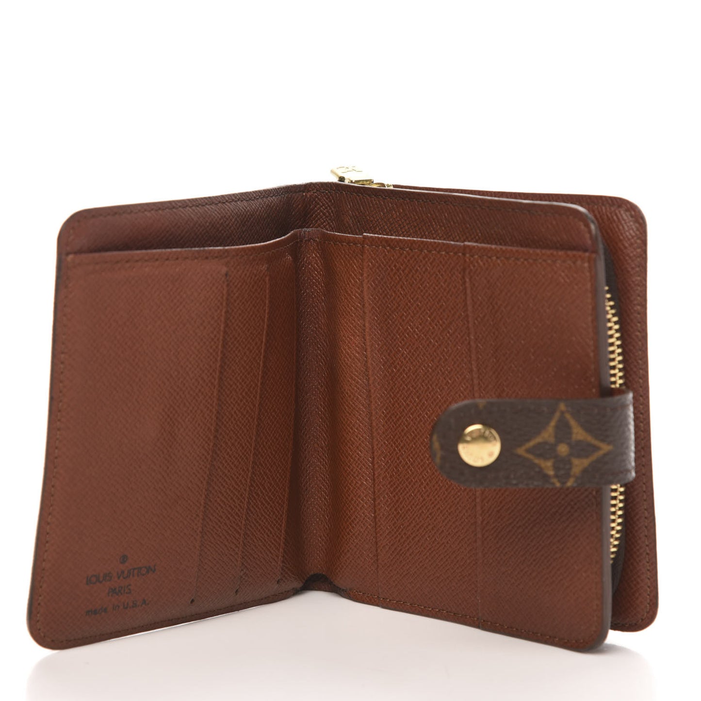 Monogram Compact Zippe Zipped Wallet