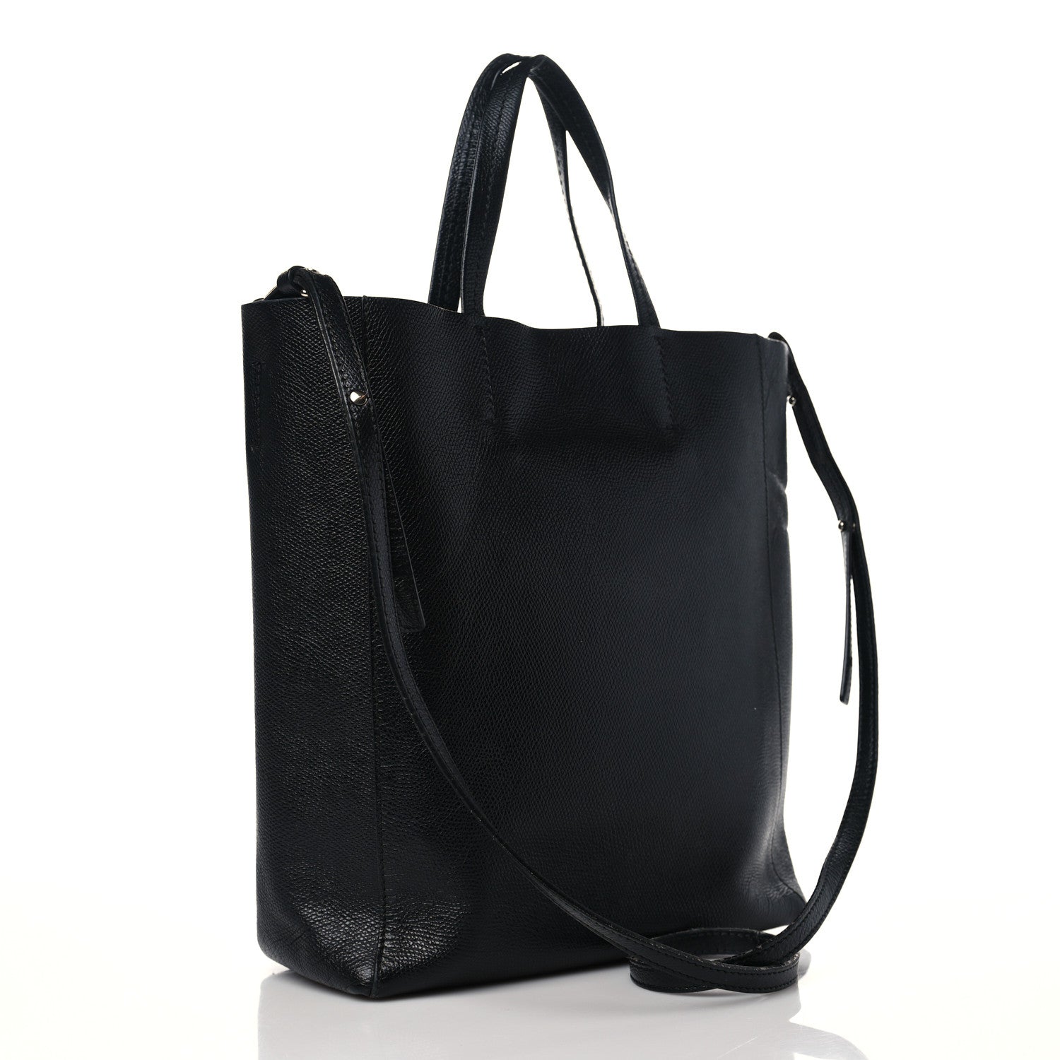Celine Grained Calfskin Small Vertical Cabas Black 3 of 11