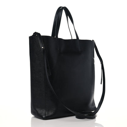 Celine Grained Calfskin Small Vertical Cabas Black 3 of 11