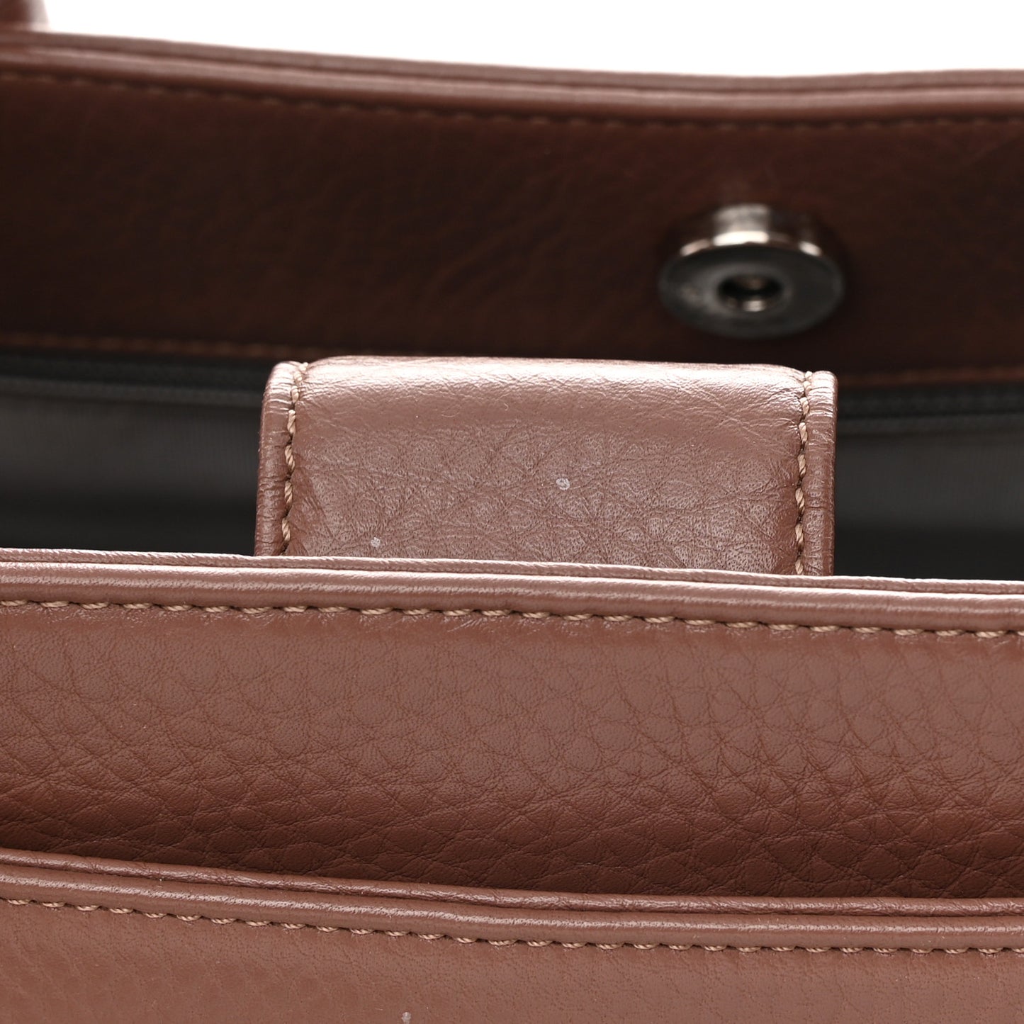 Calfskin XL Cerf Executive Shopper Tote Mauve