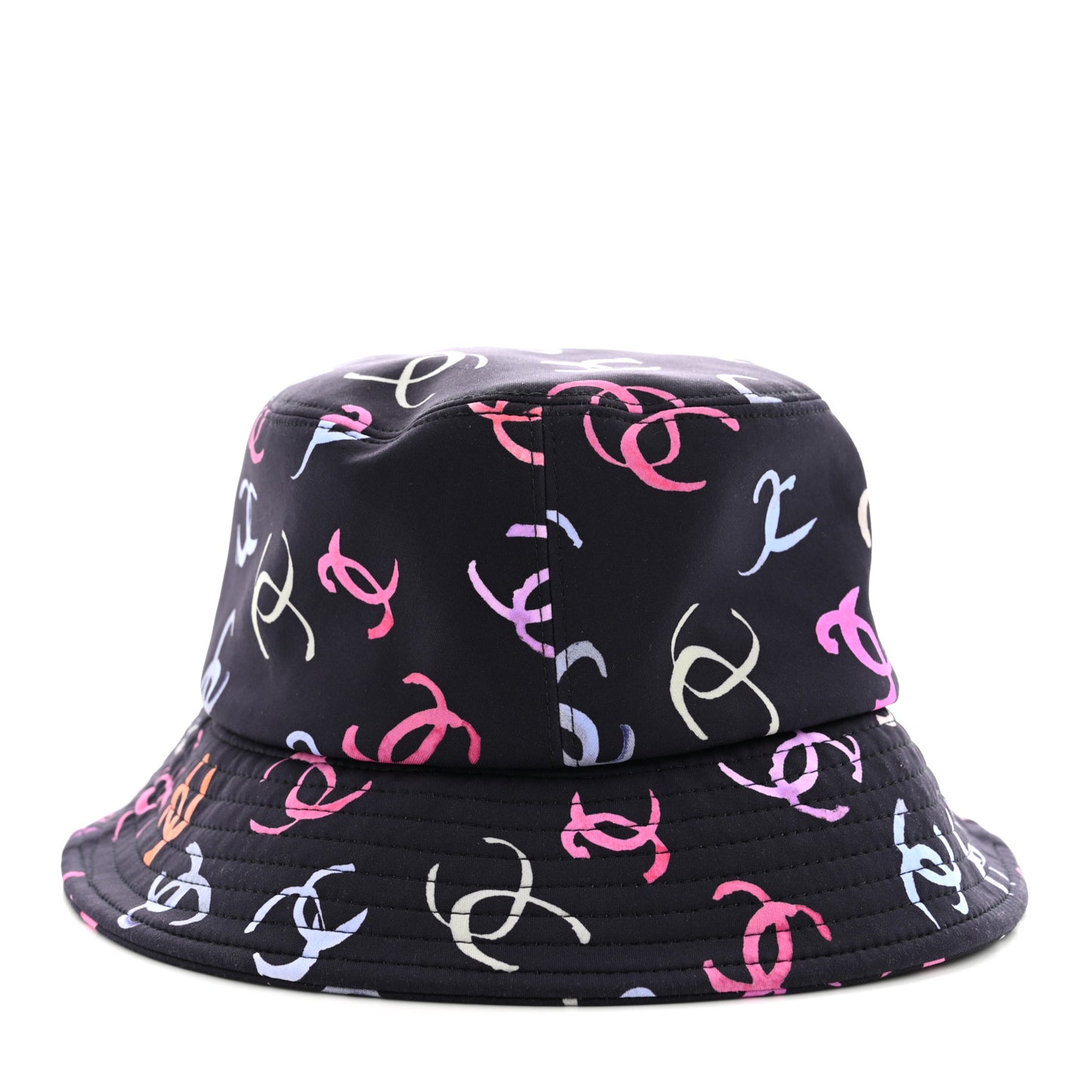 Nylon CC Bucket Hat S Black Multicolor