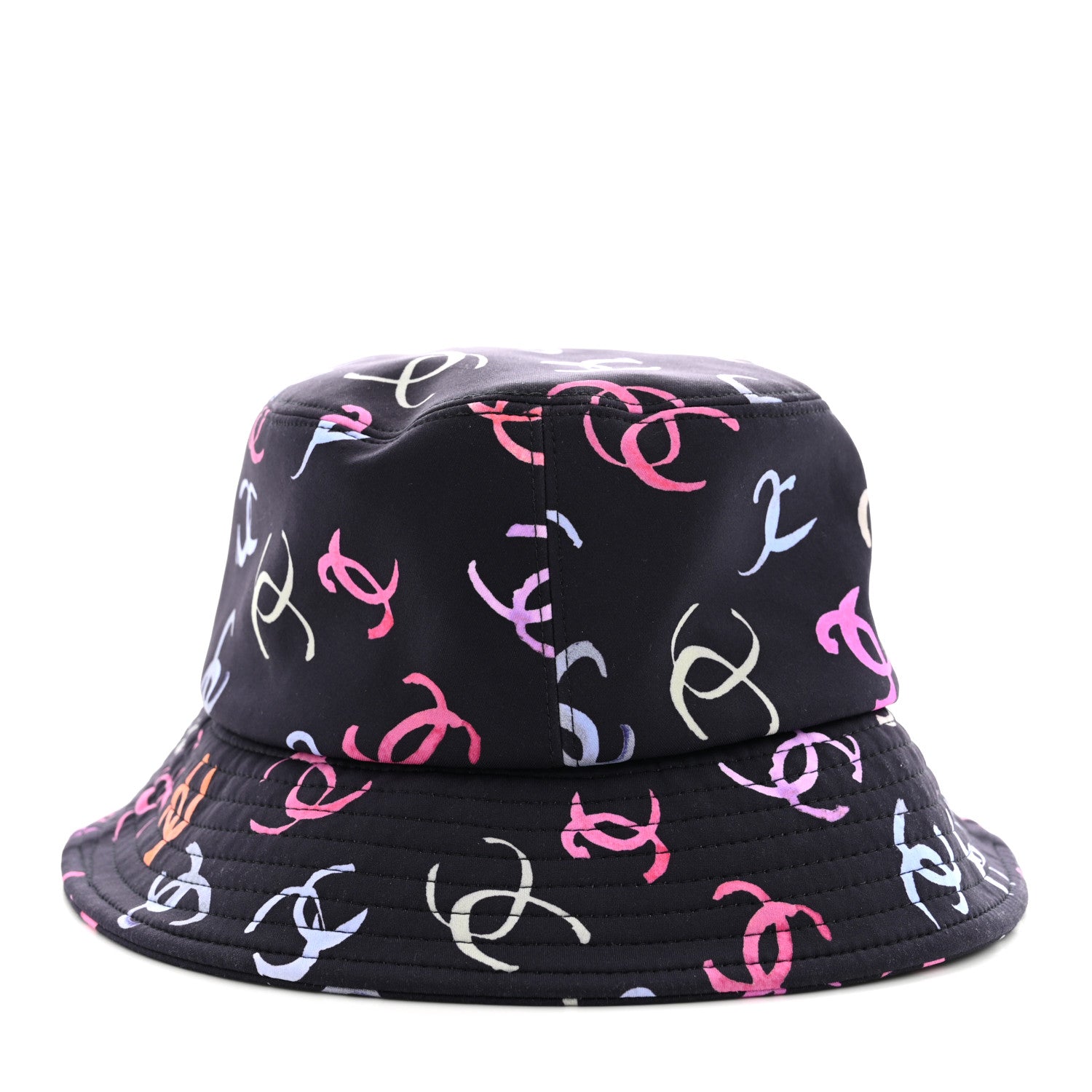 Chanel Nylon CC Bucket Hat S Black Multicolor 6 of 8