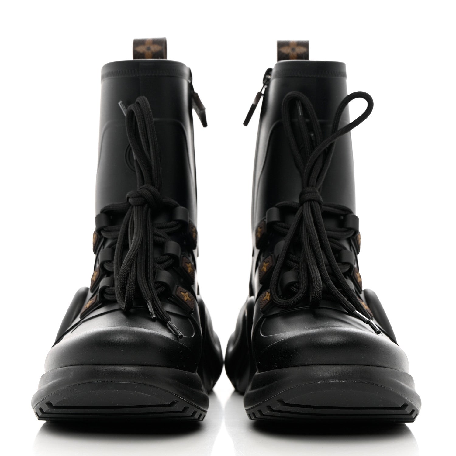 Louis Vuitton Mat Rubber Monogram LV Archlight Sneaker Boots 37 Black 2 of 11
