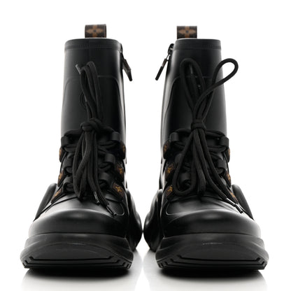 Louis Vuitton Mat Rubber Monogram LV Archlight Sneaker Boots 37 Black 2 of 11