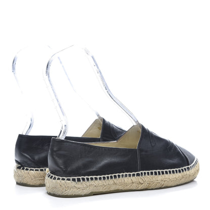 Chanel Lambskin CC Espadrilles 41 Black 4 of 12