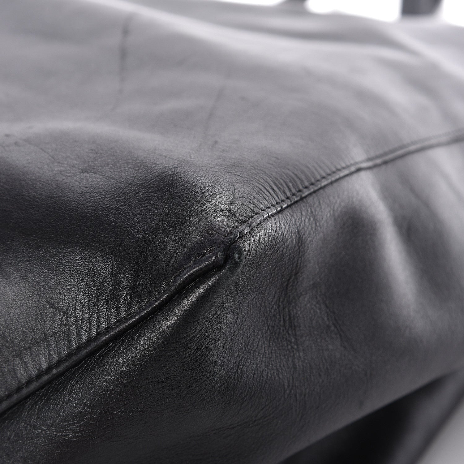 Celine Lambskin Horizontal Cabas Black 13 of 16
