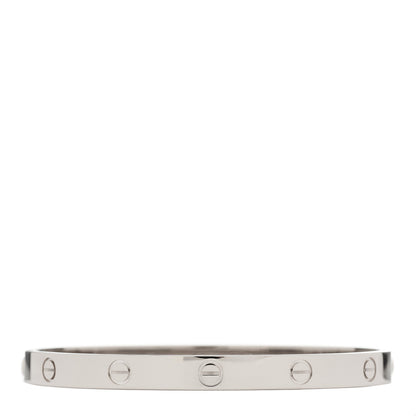 Cartier 18K White Gold LOVE Bracelet 19 2 of 8
