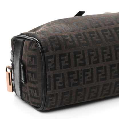 Fendi Zucchino Small Buckle Tote Brown 8 of 9