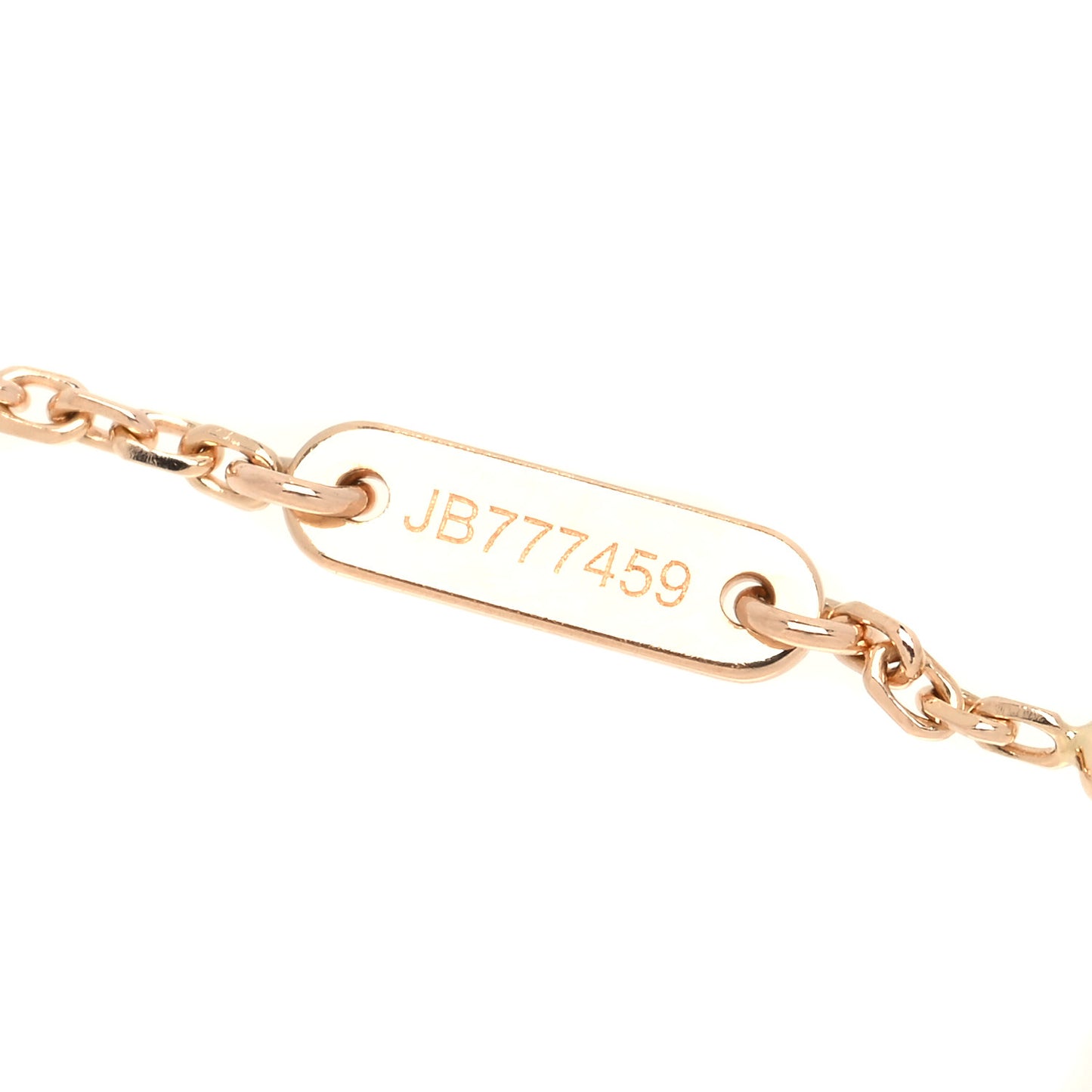 18K Rose Gold Carnelian Sweet Alhambra Bracelet