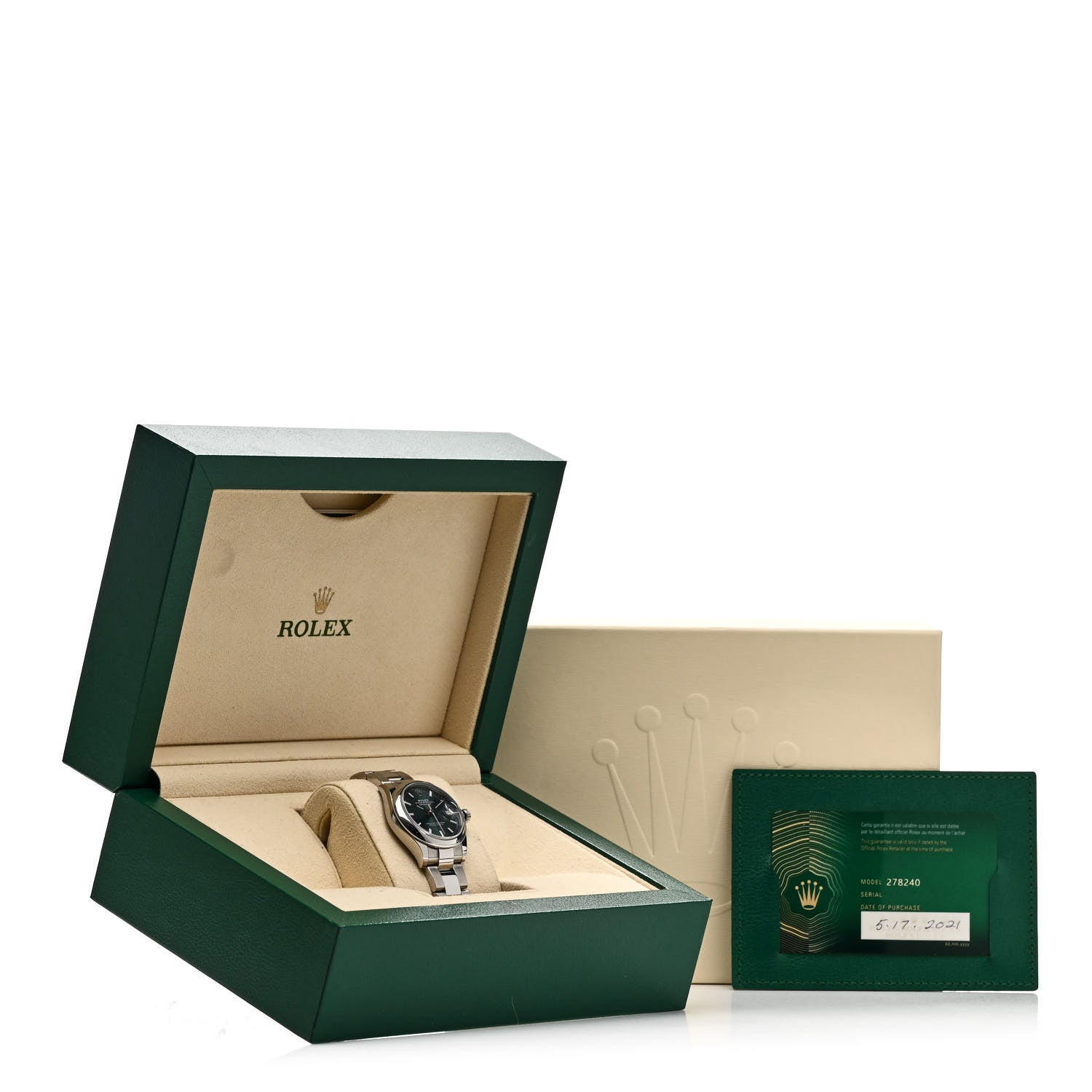 Rolex Stainless Steel 31mm Oyster Perpetual Datejust Watch Mint Green 278240 5 of 5