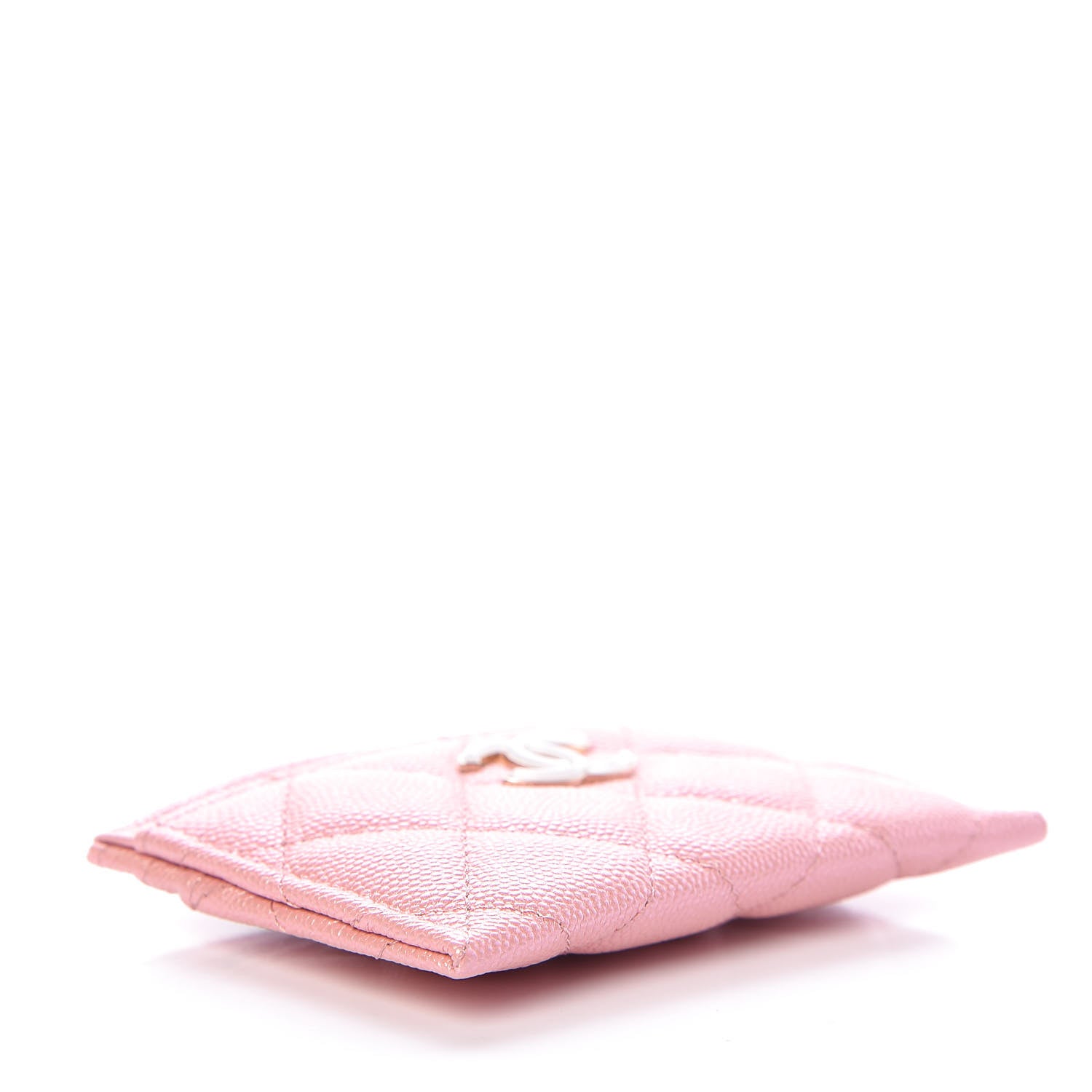 Chanel Iridescent Caviar Quilted Card Holder Rose Pink 4 of 8