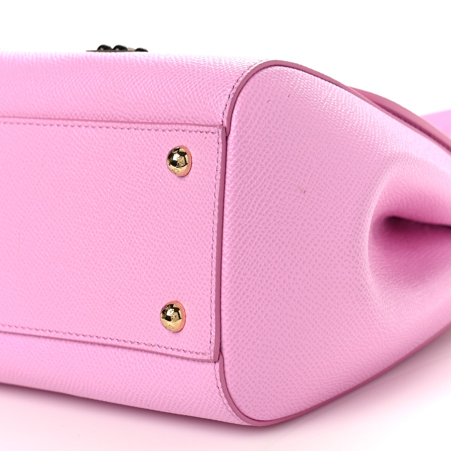Dauphine Studded Medium DG Family Patch Miss Sicily Satchel Pink