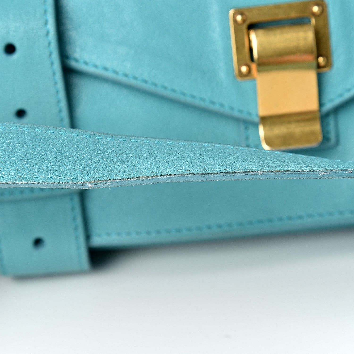 Proenza Schouler Lambskin Medium PS1 Satchel Lagoon 18 of 19
