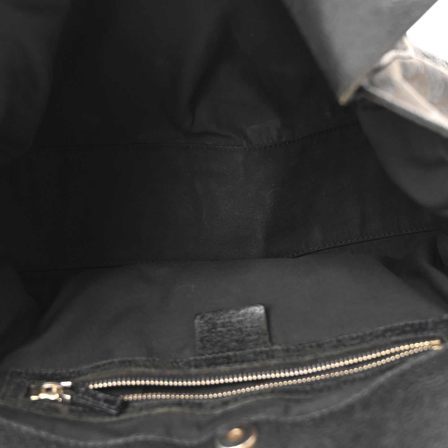 Monogram Medium Charmy Shoulder Bag Black
