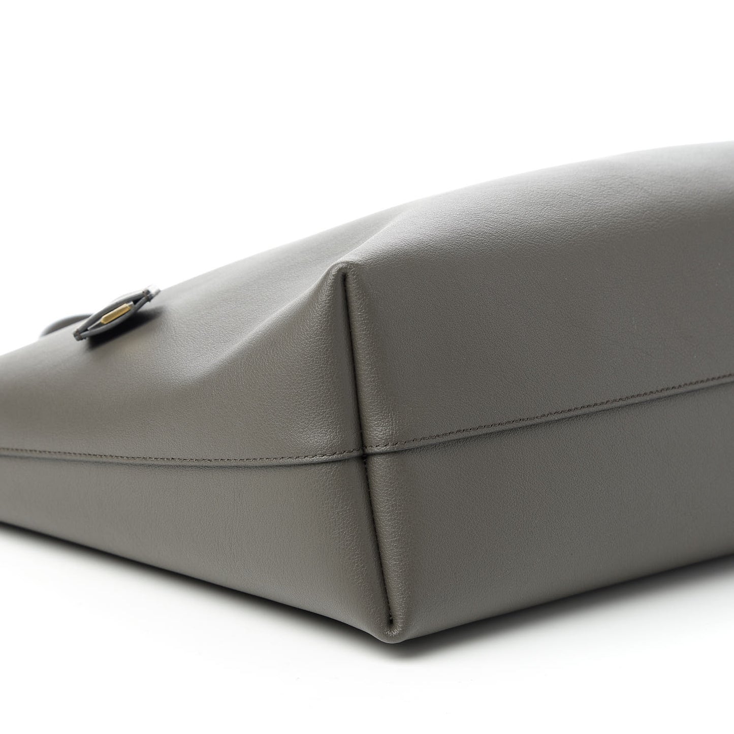 Calfskin Large Shopping Tote Pebble