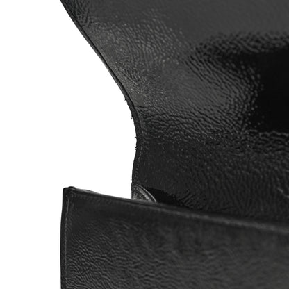Saint Laurent Textured Patent Monogram Large Belle De Jour Clutch Black 10 of 13
