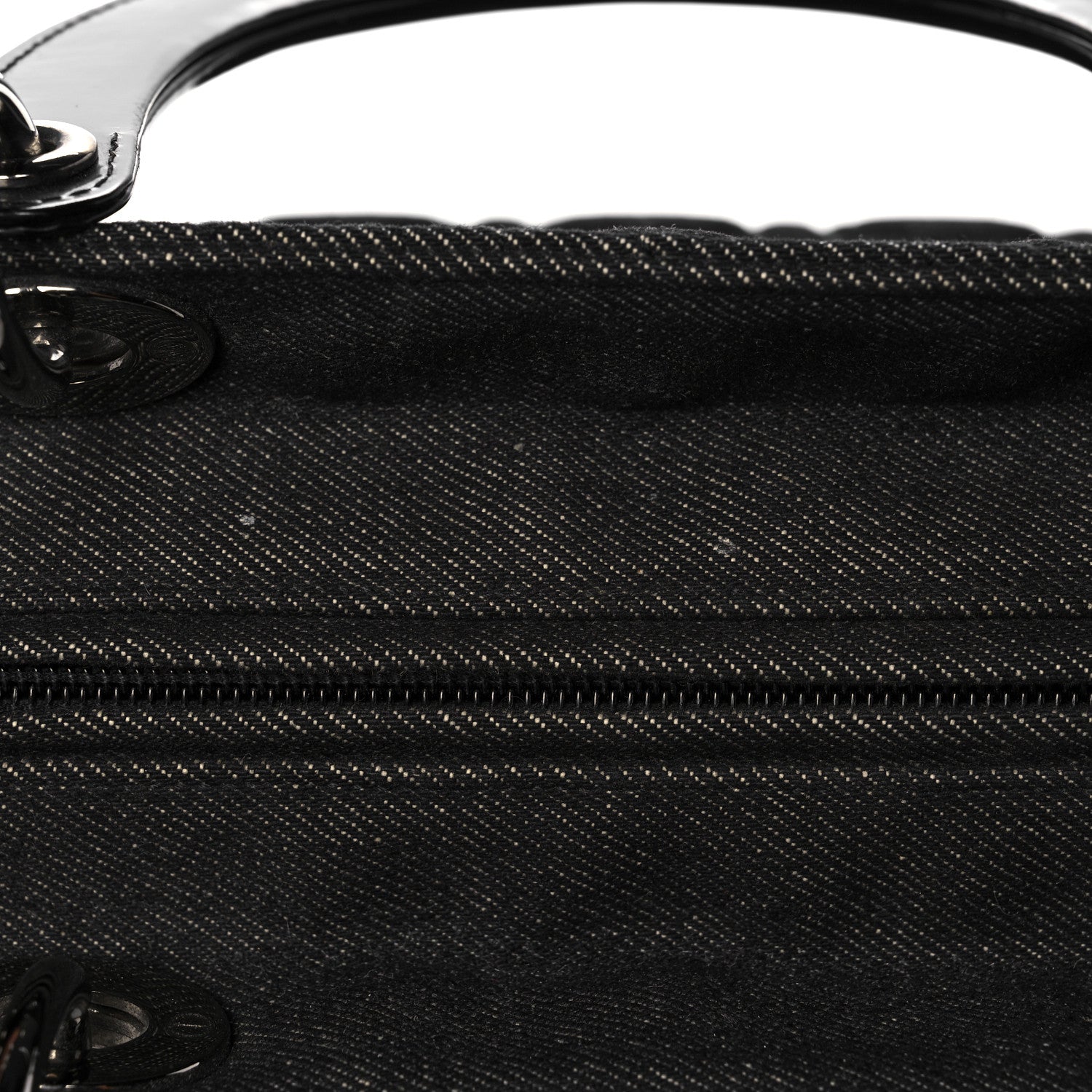 Christian Dior Denim Cannage Medium Lady Dior Black 11 of 11