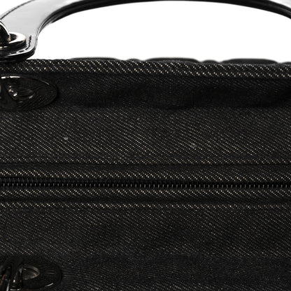 Christian Dior Denim Cannage Medium Lady Dior Black 11 of 11