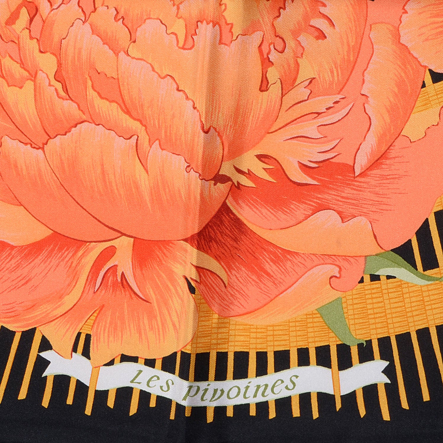 Hermes Silk Les Pivoines Scarf 90 4 of 6