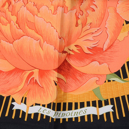 Hermes Silk Les Pivoines Scarf 90 4 of 6
