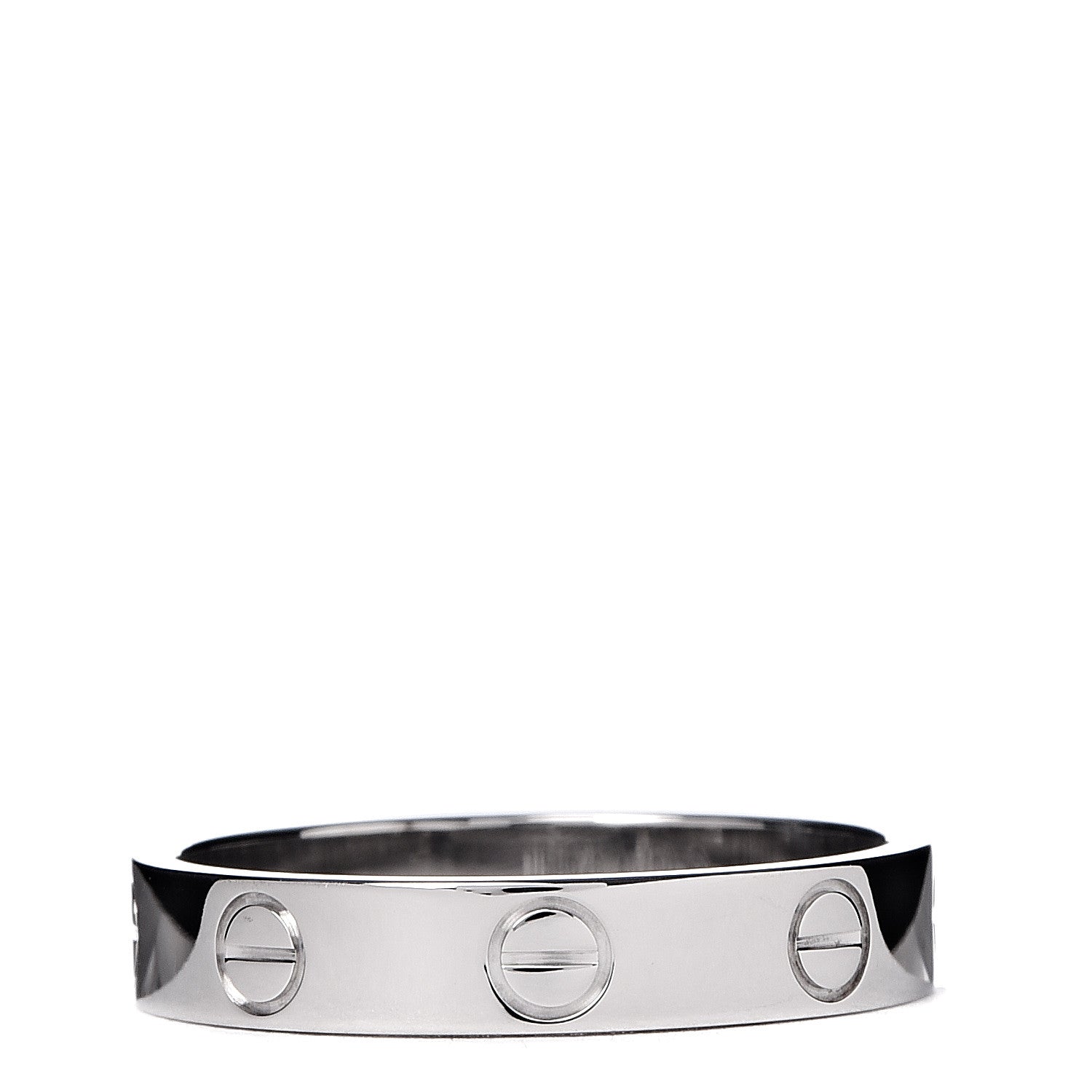 Cartier 18K White Gold 3.5mm LOVE Wedding Band Ring 52 6 3 of 4