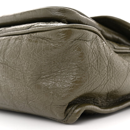 Saint Laurent Crinkled Calfskin Matelasse Monogram Medium Niki Chain Satchel Dark Green 9 of 11