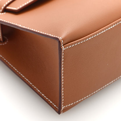 Hermes Swift Kelly Pochette Clutch Gold 17 of 20
