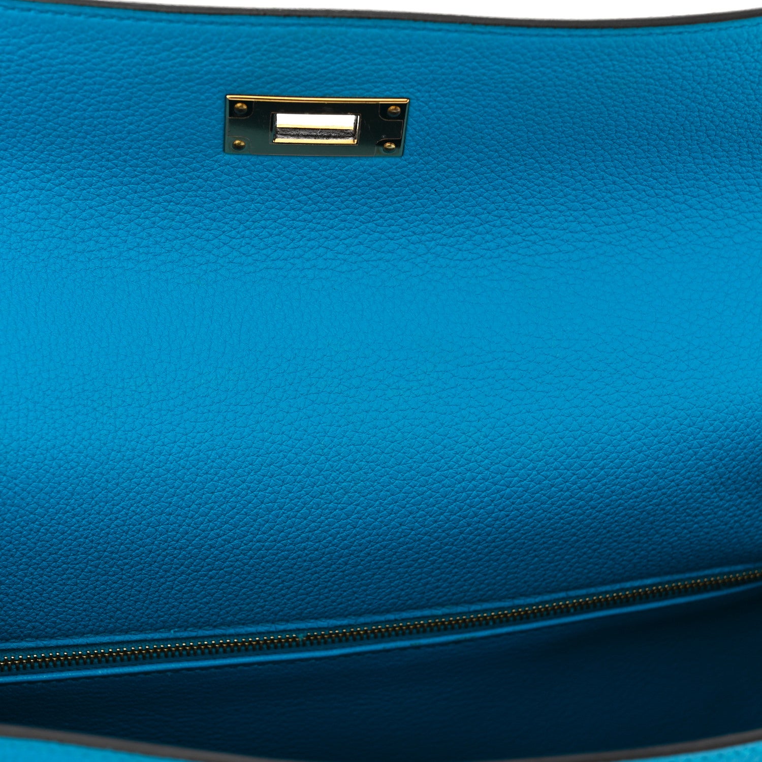 Hermes Togo Kelly Retourne 32 Bleu Zanzibar 10 of 11