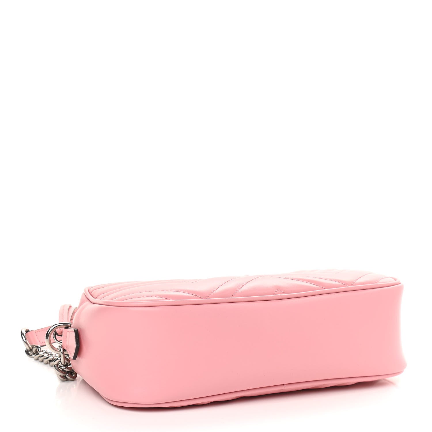 Gucci Calfskin Matelasse Small GG Marmont Chain Shoulder Bag Wild Rose 4 of 9