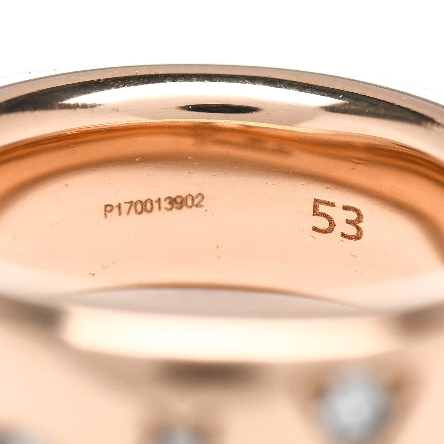 Pomellato 18K Rose Gold Diamond Iconica Band Ring 53 6.25 5 of 5