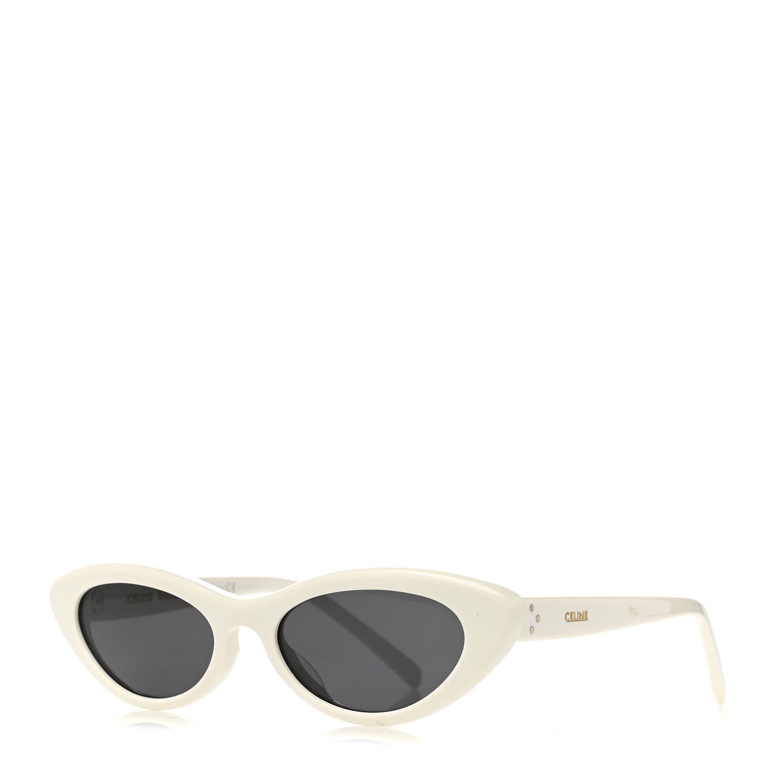 Celine Acetate Cat Eye Sunglasses CL4018U Ivory 1 of 7