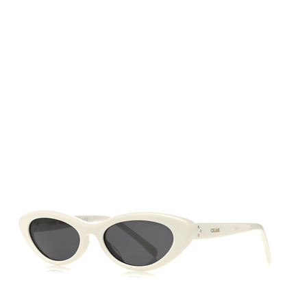Celine Acetate Cat Eye Sunglasses CL4018U Ivory 1 of 7
