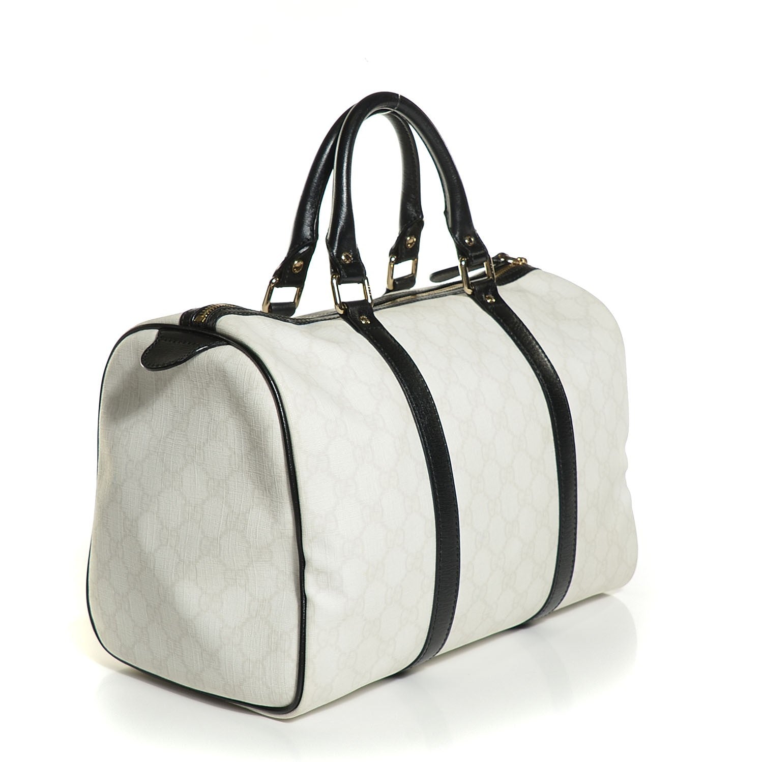 Gucci GG Plus Monogram Medium Joy Boston White Black 3 of 7