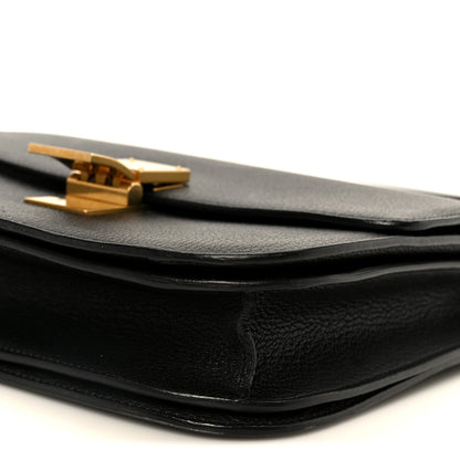 Celine Goatskin Medium Classic Box Flap Bag Black 10 of 10