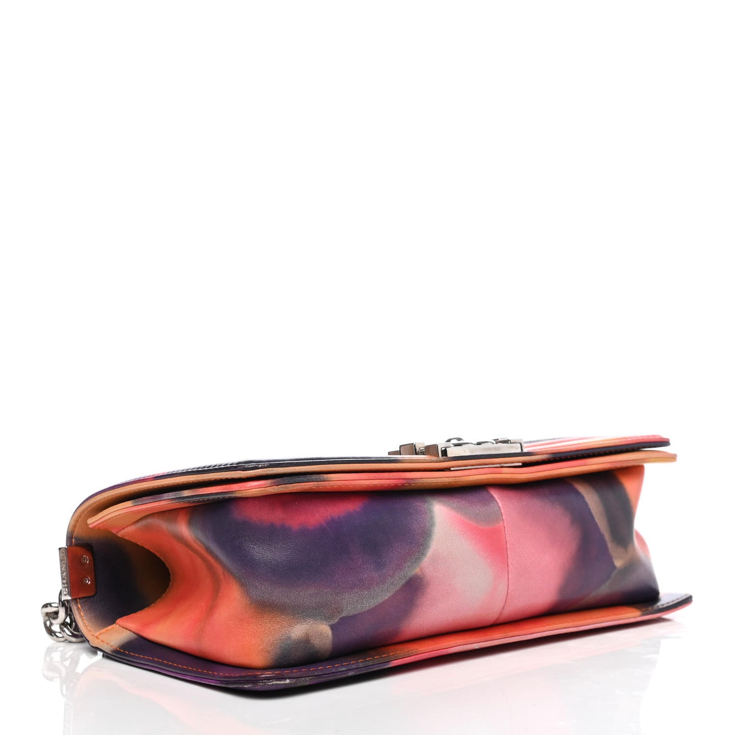 Printed Lambskin Quilted Medium Flower Power Boy Flap
