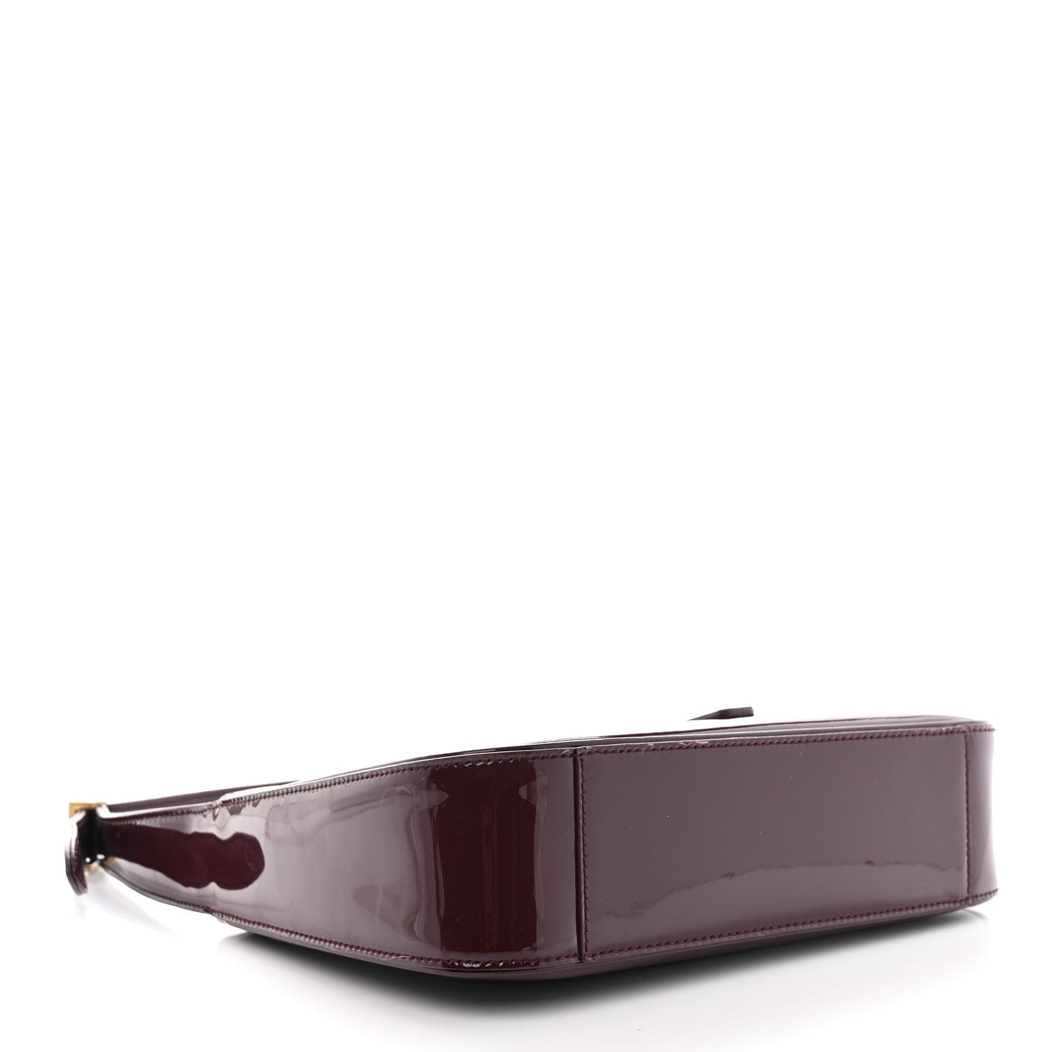 Saint Laurent Patent Calfskin Le 5 A 7 Hobo Spicy Chocolate 4 of 11