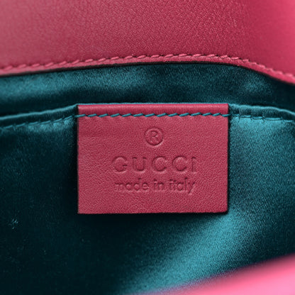 Gucci Velvet Matelasse Mini GG Marmont Shoulder Bag Light Raspberry Rose 6 of 11