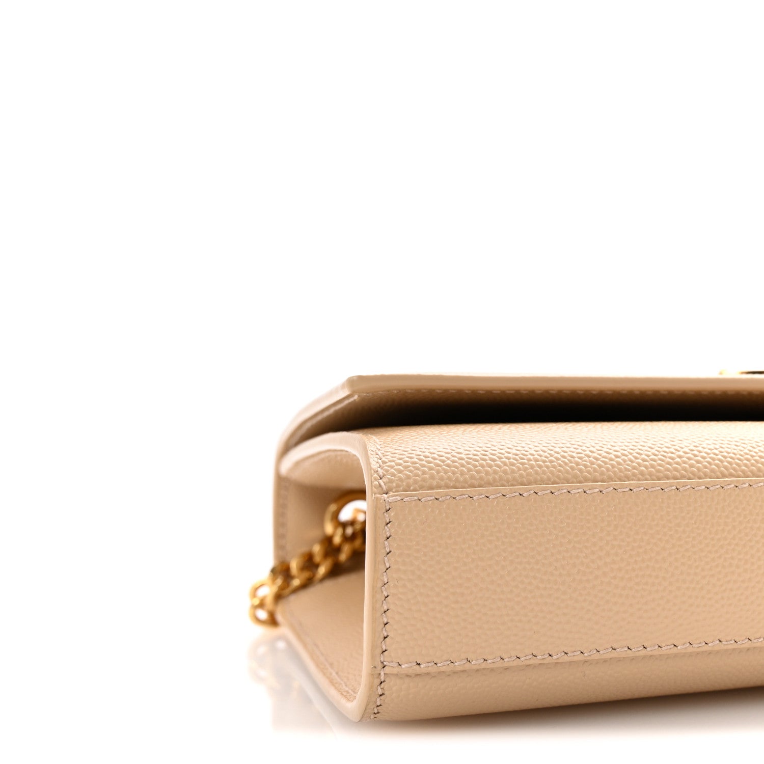 Saint Laurent Grain De Poudre Small Monogram Kate Satchel Nude Powder 8 of 9