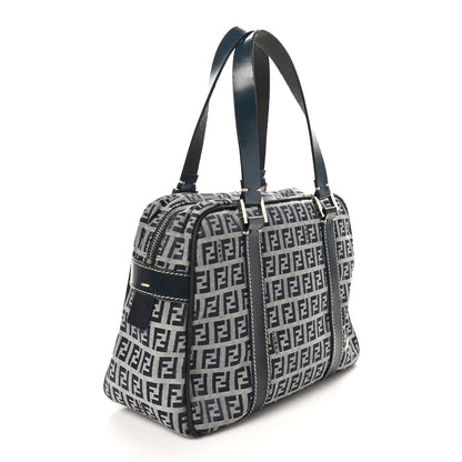 Fendi Zucca Boston Navy 3 of 9