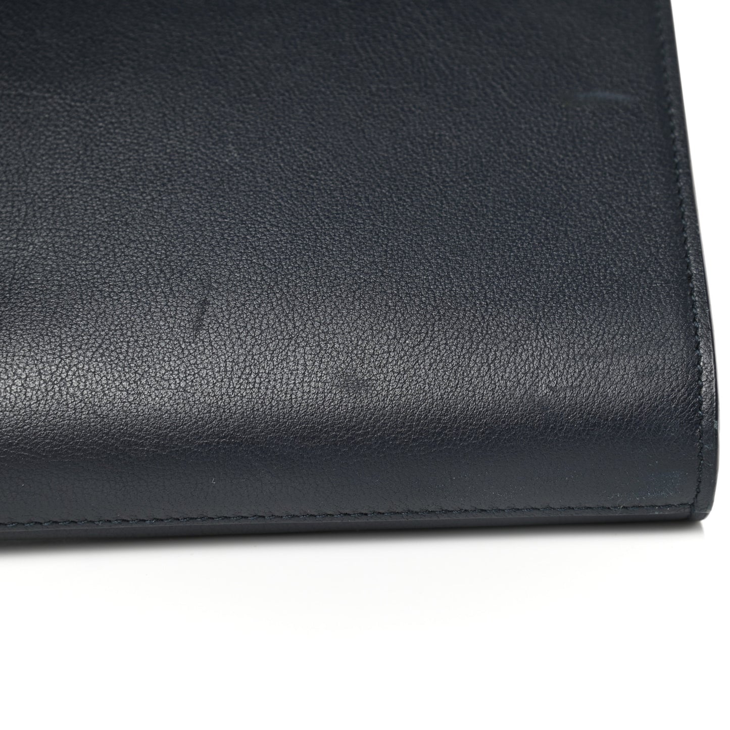 Calfskin Monogram Large Belle De Jour Clutch Navy