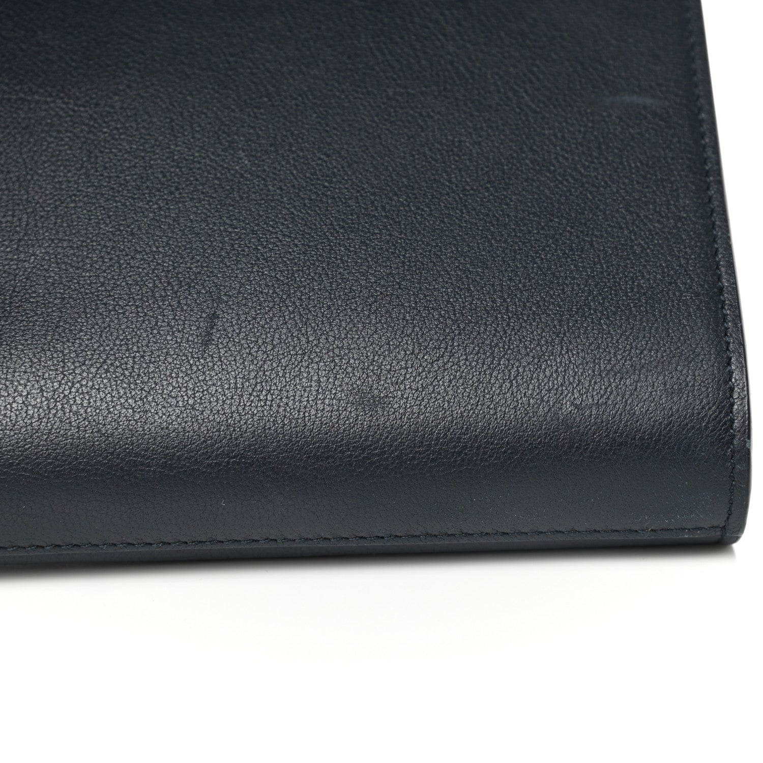 Saint Laurent Calfskin Monogram Large Belle De Jour Clutch Navy 7 of 8