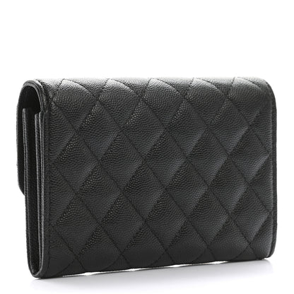 Chanel Caviar Quilted Medium Flap Wallet Black 3 of 9