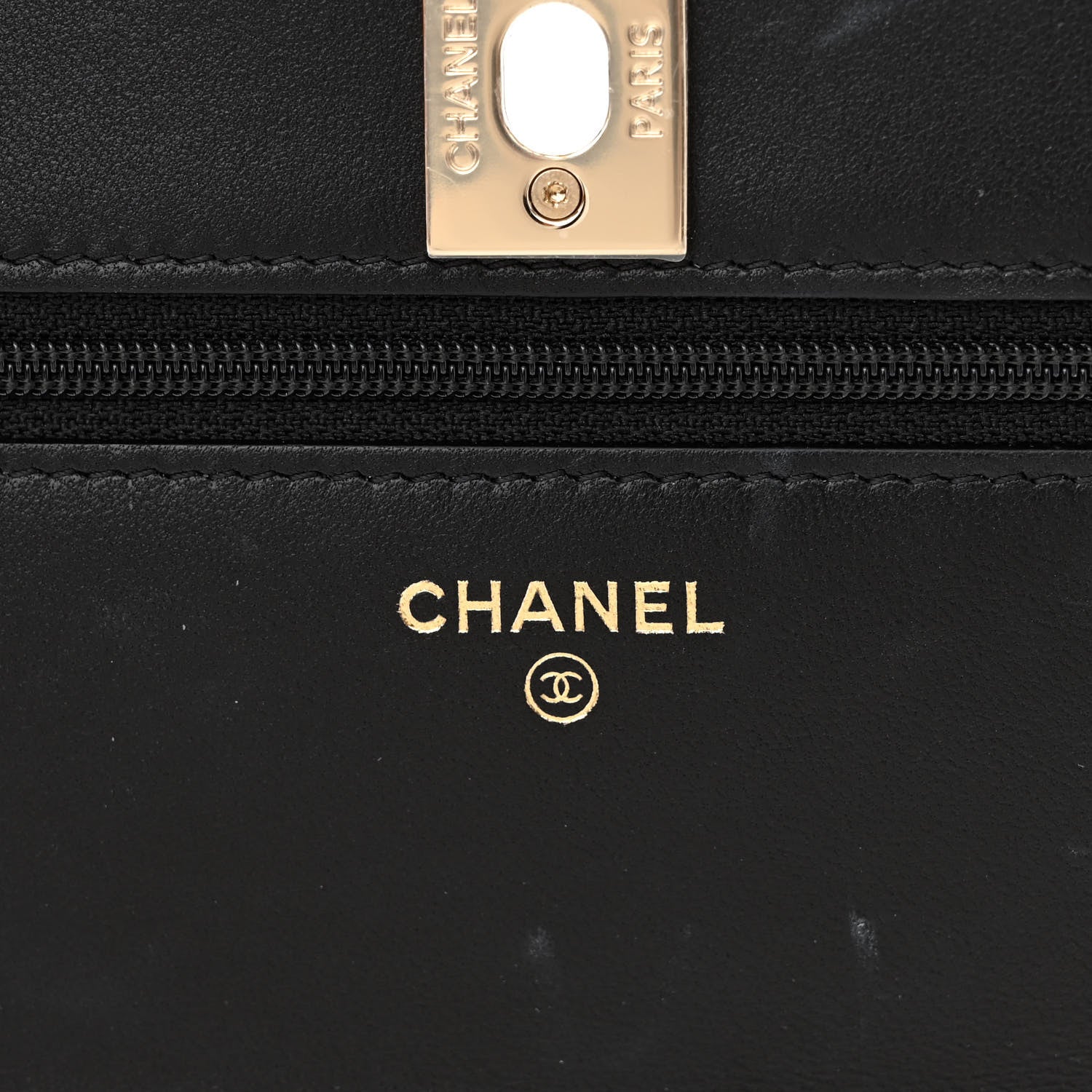 Chanel Lambskin Quilted Trendy CC Wallet On Chain WOC Black 6 of 15