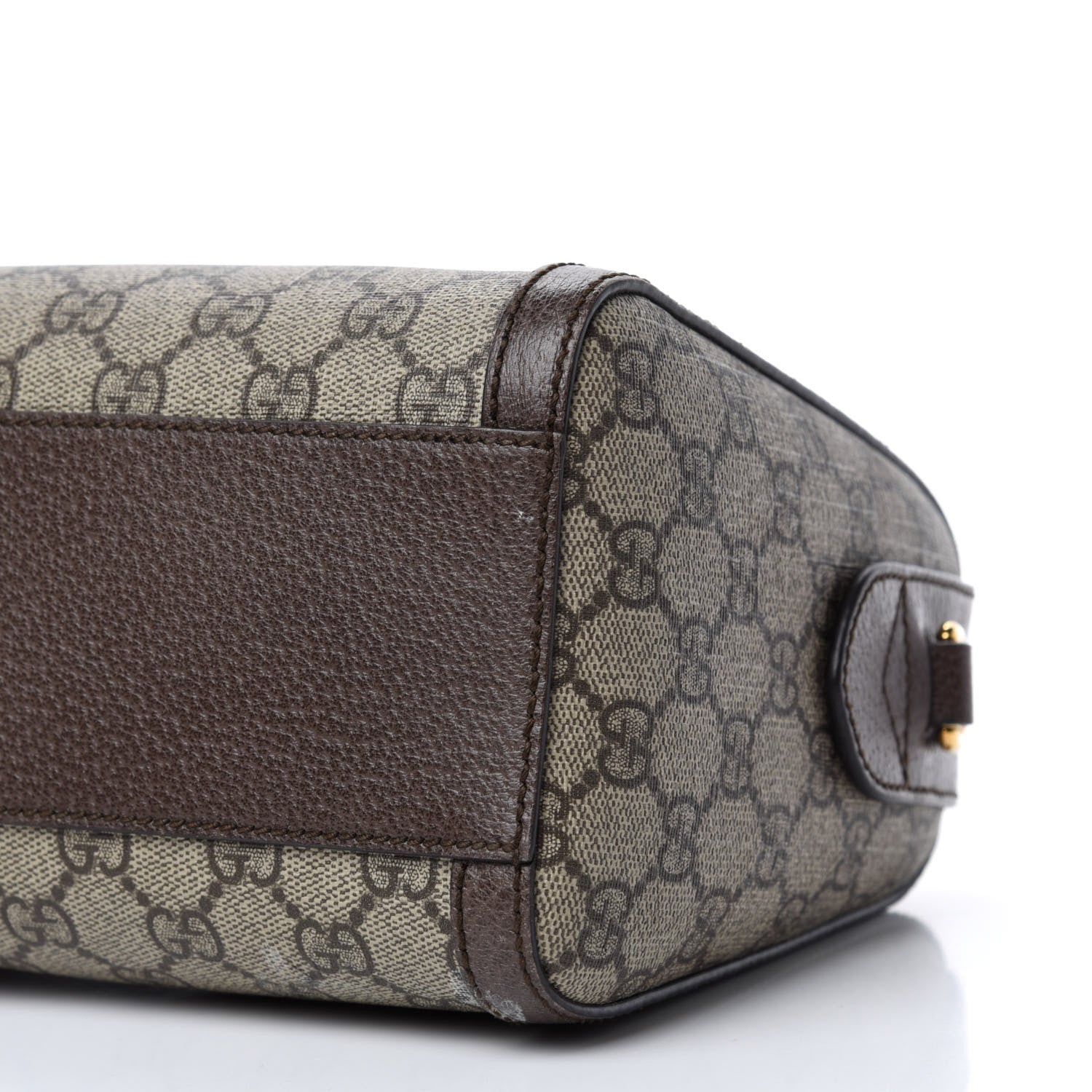 Gucci GG Supreme Monogram Web Medium Ophidia Boston Brown 8 of 13