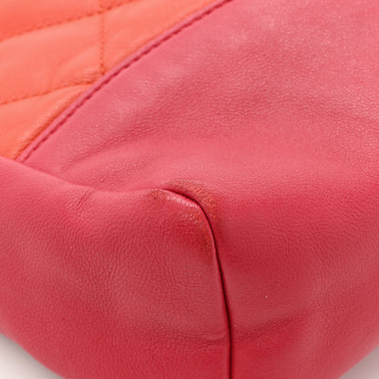 Chanel Lambskin Quilted Large 31 Shopping Bag Orange Red 10 of 15