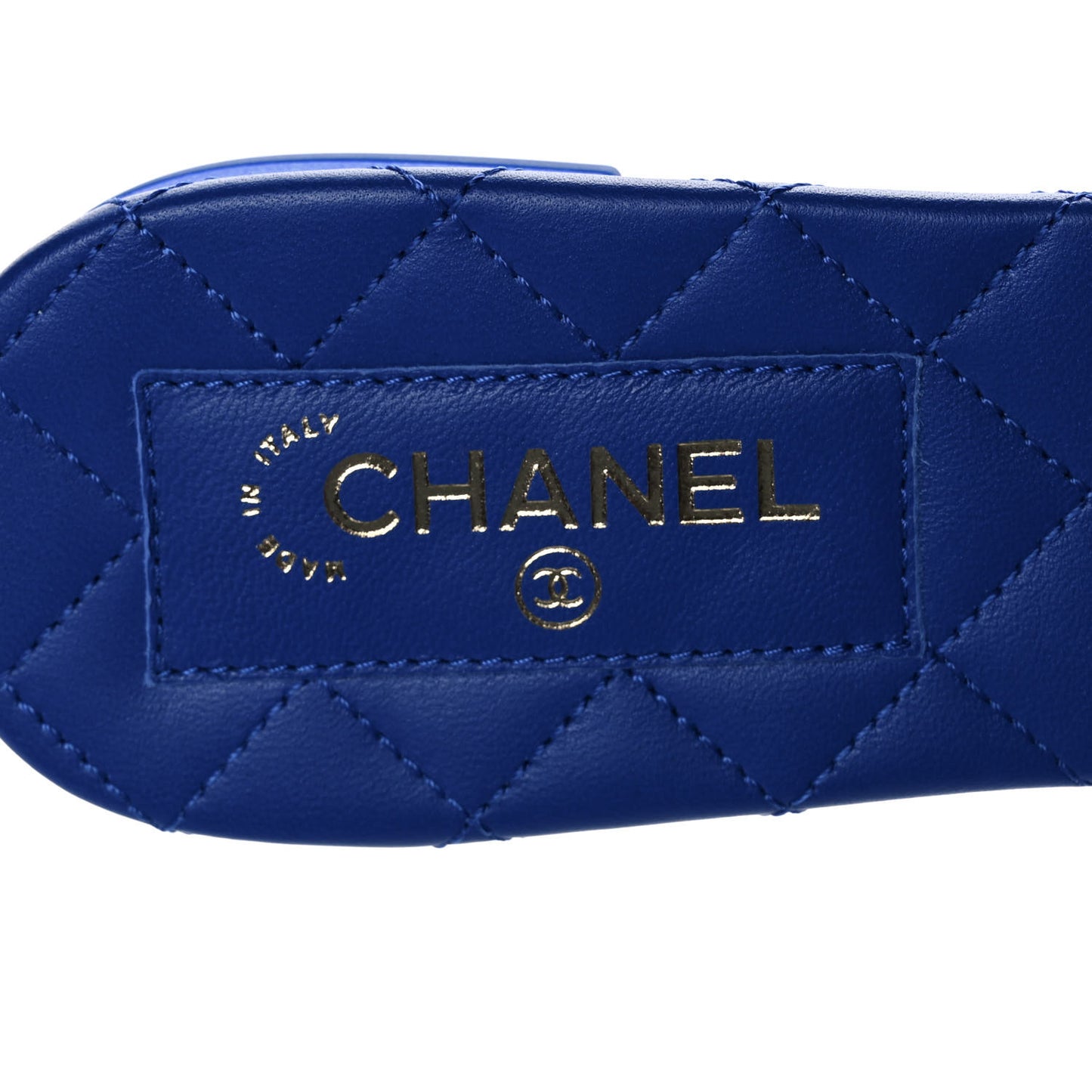 Satin Mule Sandals 37.5 Blue