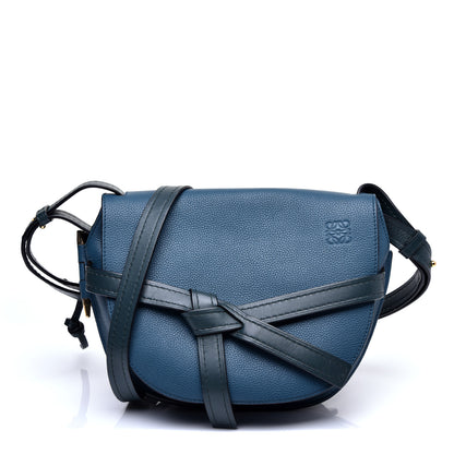 Loewe Grained Calfskin Mini Gate Crossbody Bag Petroleum Blue Cypress 1 of 9