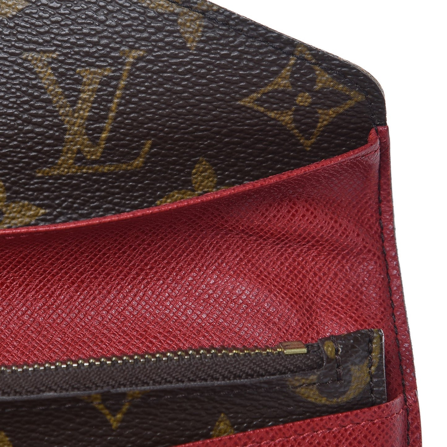 Monogram Josephine Wallet Red