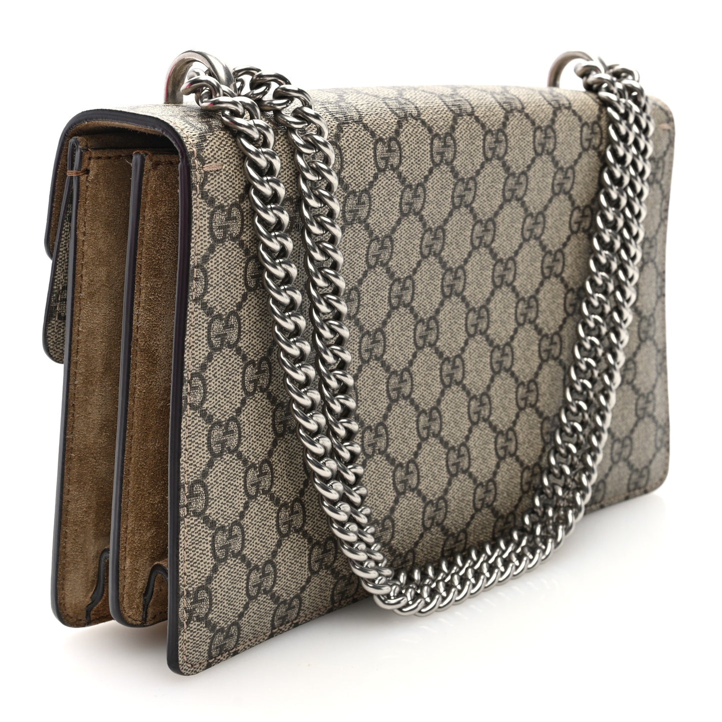 GG Supreme Monogram Small Dionysus Shoulder Bag Taupe