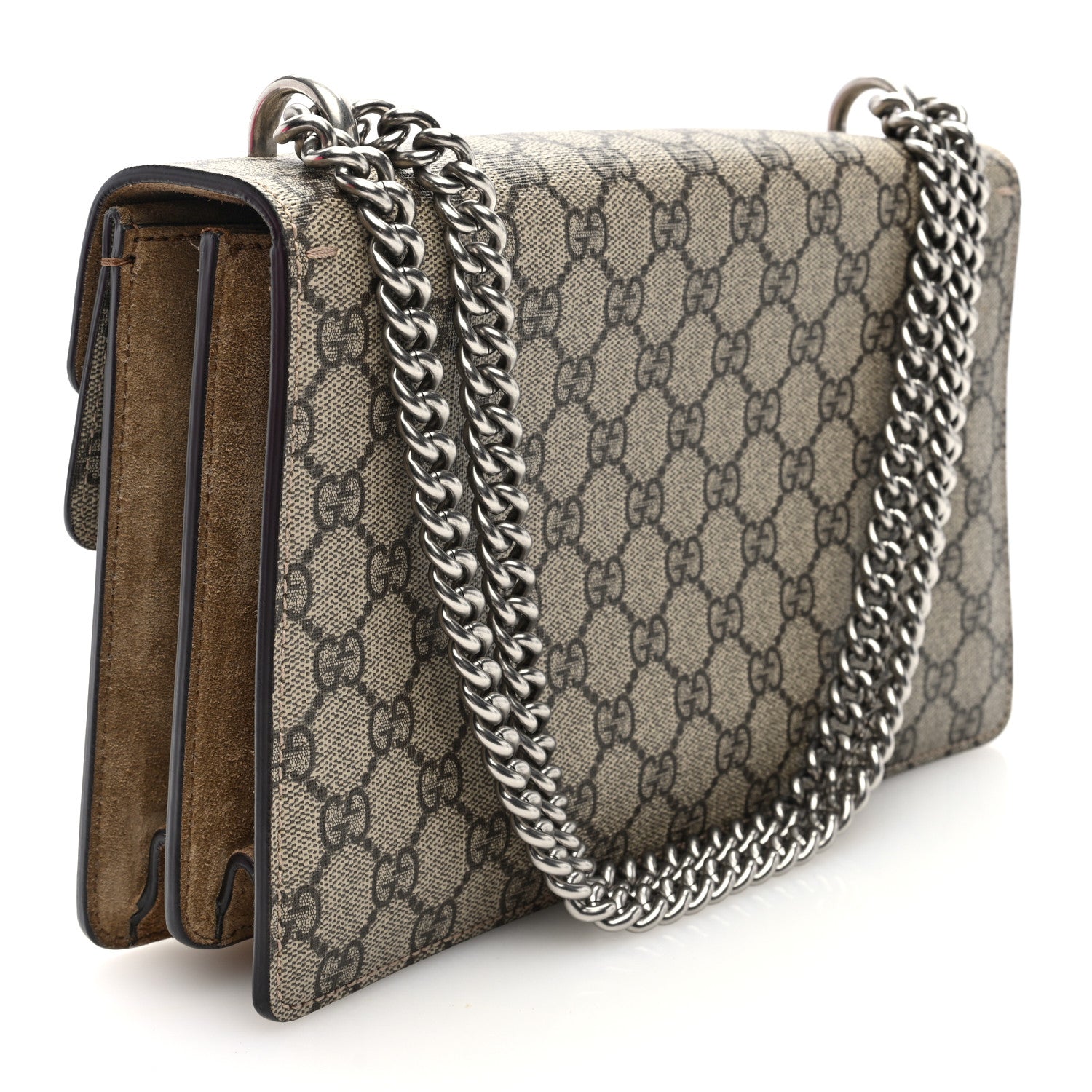 Gucci GG Supreme Monogram Small Dionysus Shoulder Bag Taupe 3 of 10